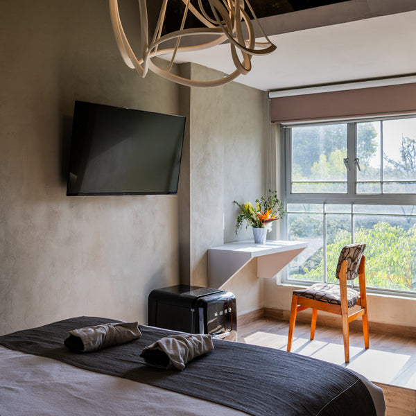 Suite 31 Sodome Bathhouse — habitación privada con cama queen, baño privado, A/C, TV y mini refri, CDMX